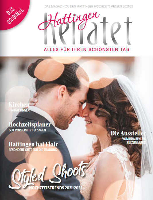 Cover unseres aktuellen Magazins zu den Hochzeitsmessen von Hattingen heiratet