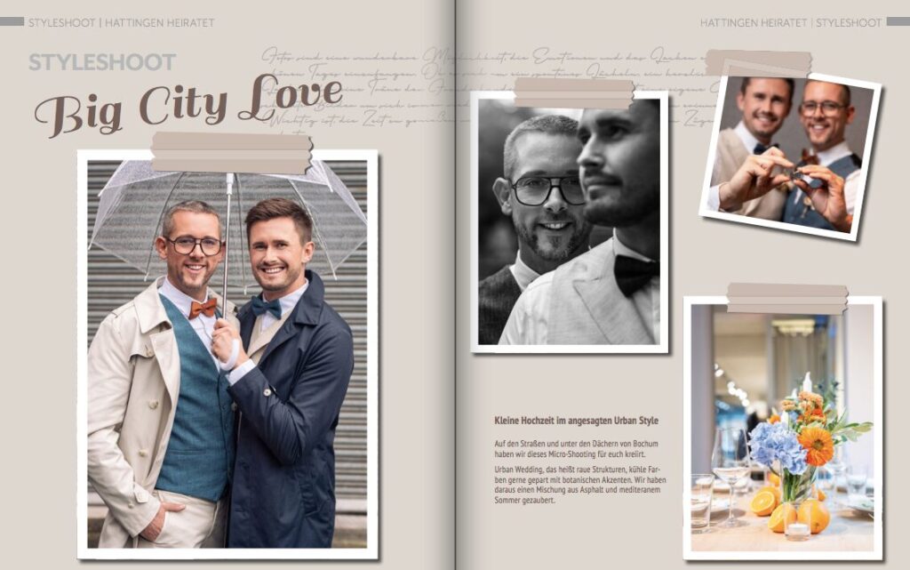Hattingen heiratet - Styled Shoot 2024 - Big City Love - Bild 1